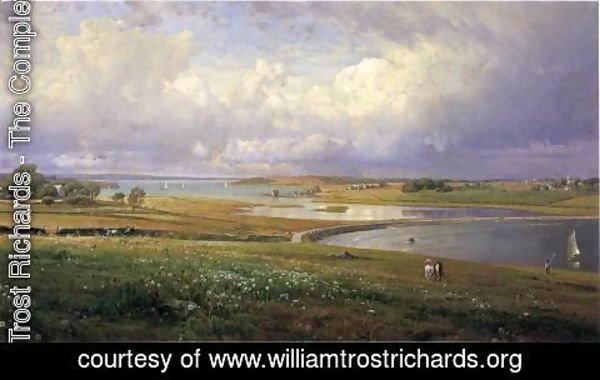 William Trost Richards - Mackerel Cove, Jamestown, Rhode Island
