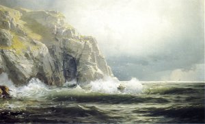 William Trost Richards - Guernsey Cliffs, Channel Islands
