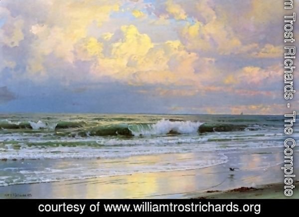 William Trost Richards - Breaking Waves I