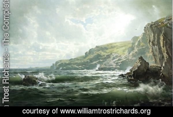 William Trost Richards - Crashing Waves