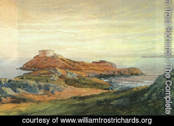 William Trost Richards - Fort Dumpling  Jamestown