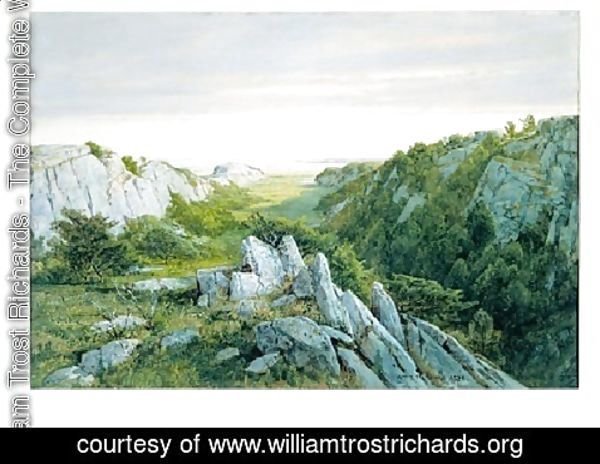 William Trost Richards - From Paradise To Purgatory  Newport
