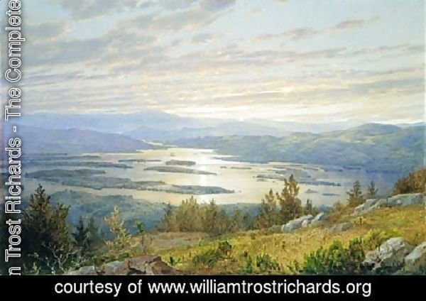 William Trost Richards - Lake Squam And The Sandwich Mountains