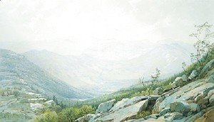William Trost Richards - The Mount Washington Range  From Mount Kearsarge