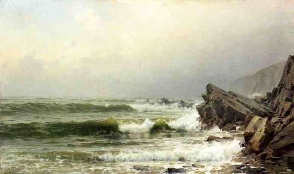 A Misty Morning on the Channel Coast, England by William Trost Richards