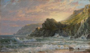 Sunset on a Rocky Coast