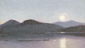 Two Boaters on a Lake