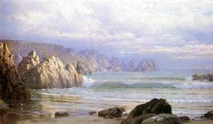 William Trost Richards - Seascape: Along the Cliffs