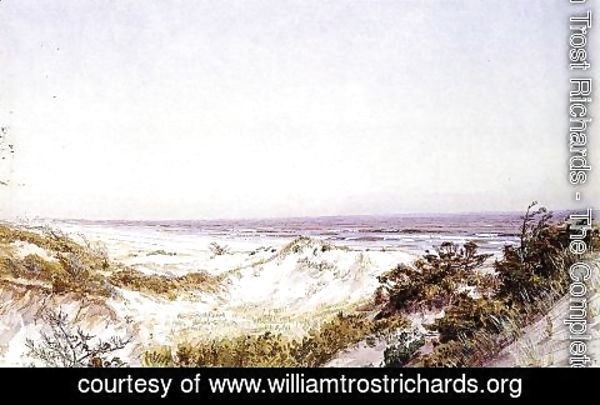 William Trost Richards - Atlantic City - Beach Dunes and Grass