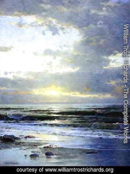 William Trost Richards - Sunrise on the Beach