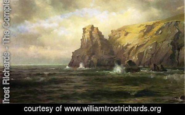 William Trost Richards - Cliffs of Cornwall