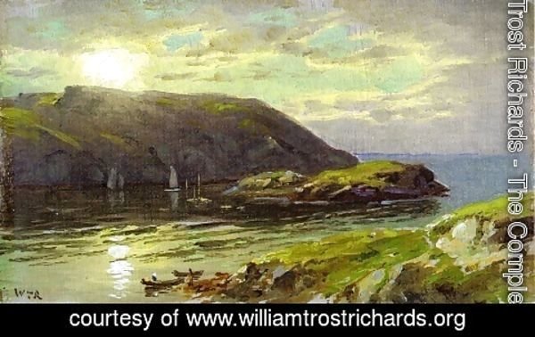 William Trost Richards - The Harbor at Monhegan