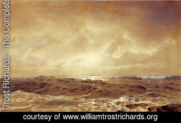 William Trost Richards - Rocks and Sea