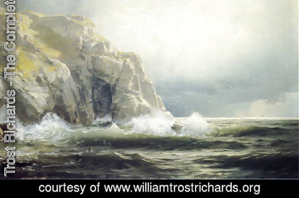 William Trost Richards - Guernsey Cliffs, Channel Islands
