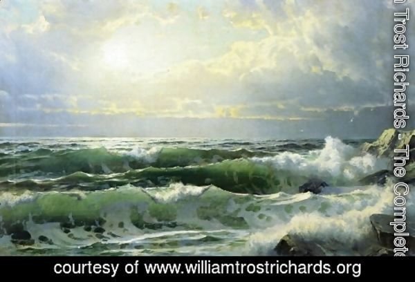 William Trost Richards - Breaking Waves II