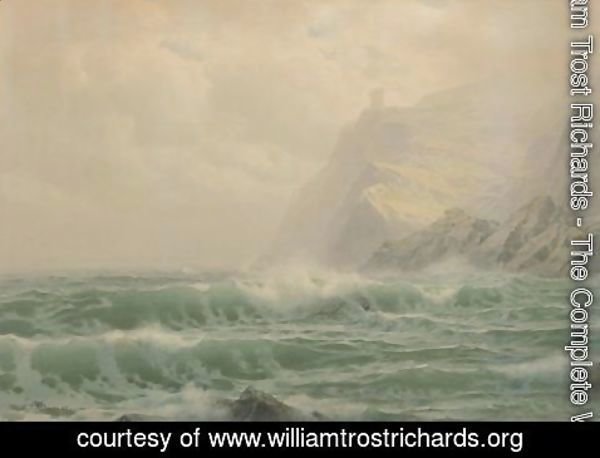 William Trost Richards - Sea, Rock, And Mist