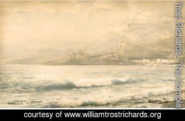 William Trost Richards - Seascape, Italy