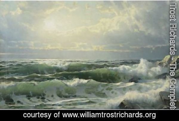 William Trost Richards - Breaking Waves 2