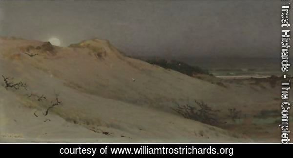 Sandhills Moonrise (Moonrise Over The Dunes)