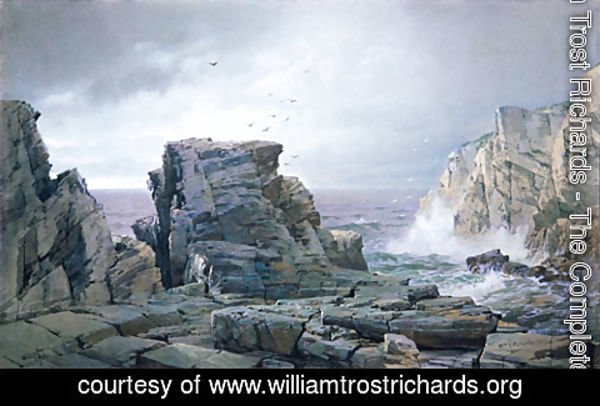 William Trost Richards - A Rocky Coast