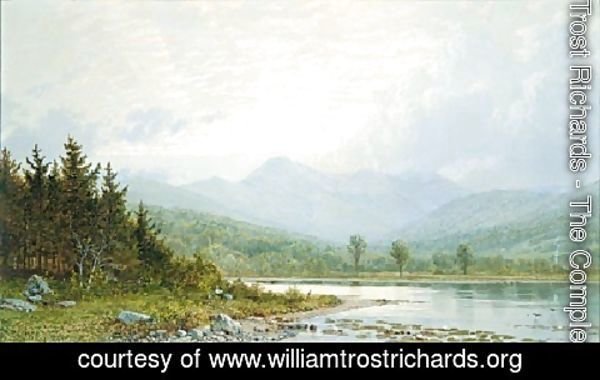 William Trost Richards - Sunset On Mount Chocorua  New Hampshire