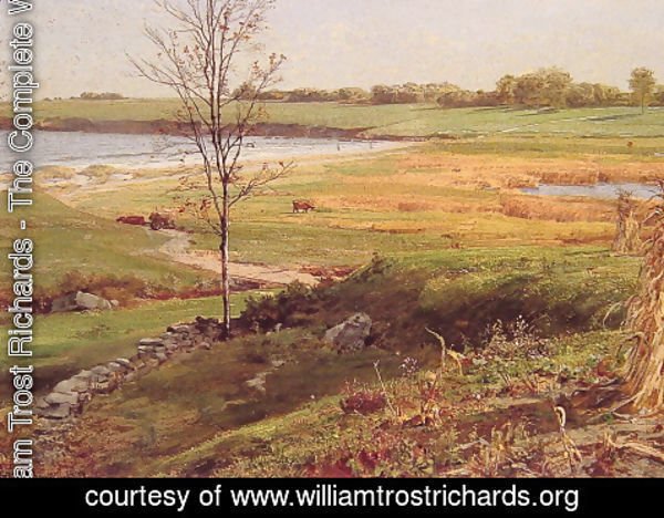 William Trost Richards - Salt Marsh By The Sea