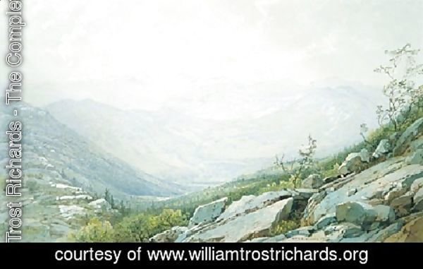 William Trost Richards - The Mount Washington Range  From Mount Kearsarge